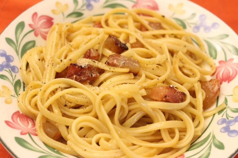 Creamy Pasta Carbonara with Guanciale Recipe - Jeremy Sciarappa
